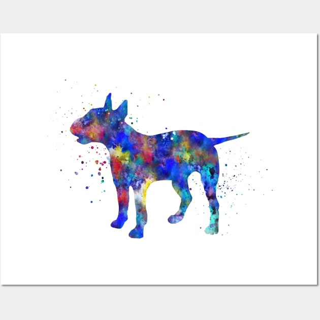 Bull terrier Wall Art by RosaliArt